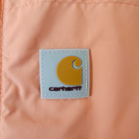 Carhartt Womens Rockford Windbreaker Jacket Rain Coat Coral Full Zip Hooded XS - Picture 15 of 16